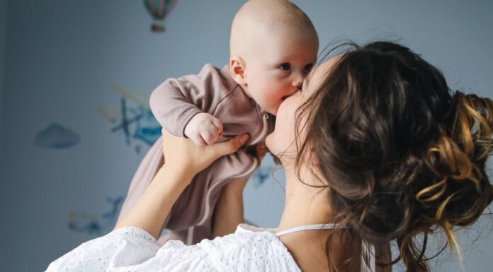 mom and baby