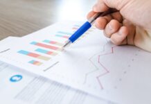 data charts on paper