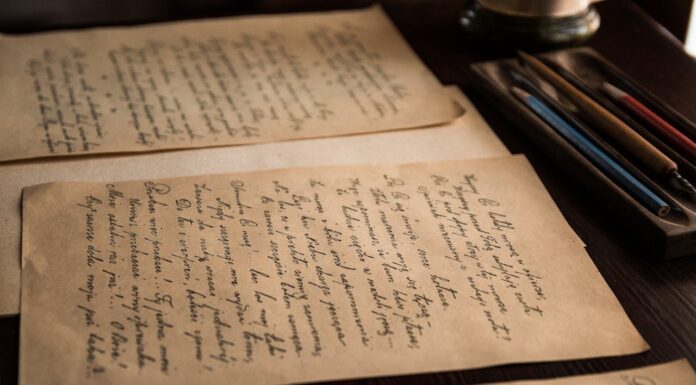 handwritten letter